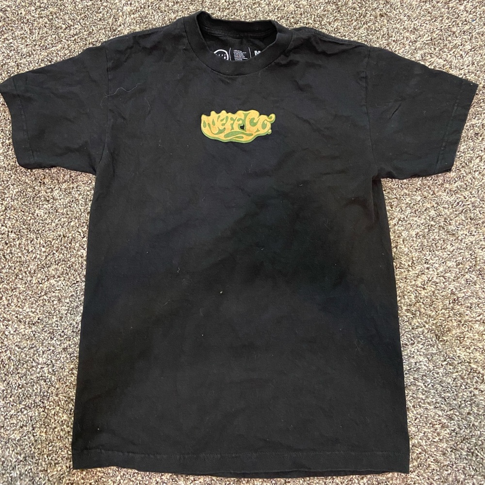 Black short-sleeve graphic tee